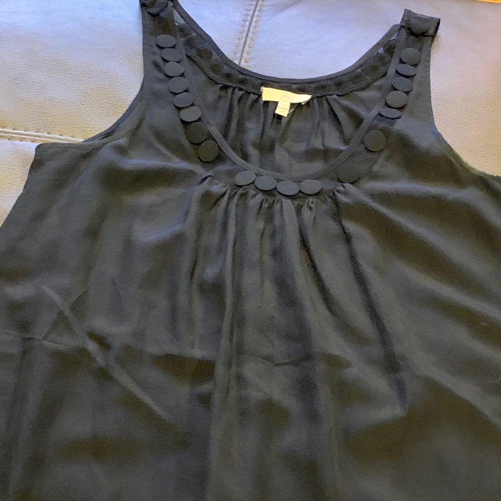 Joie black sleeveless 100% silk dress
